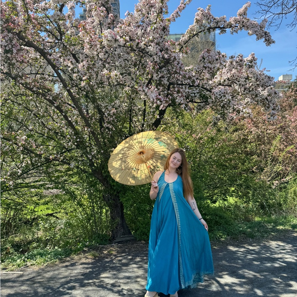 Blue Maxi Dress made in Morocco